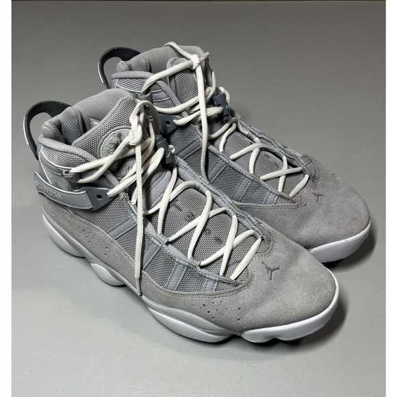 Nike Air Jordan 6 Rings Mens 12 Grey Suede High Top Lace Up Sneakers Shoes main image 8
